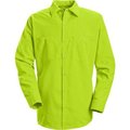 Vf Imagewear Red Kap® Enhanced Visibility Long Sleeve Work Shirt, Fluorescent Yellow/Green, Regular, XL SS14YERGXL